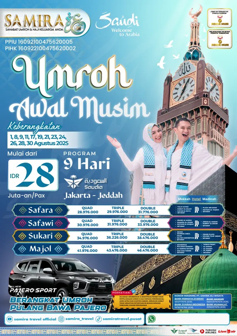 REKRUTMEN 100 AGEN RESMI SAMIRA TRAVEL