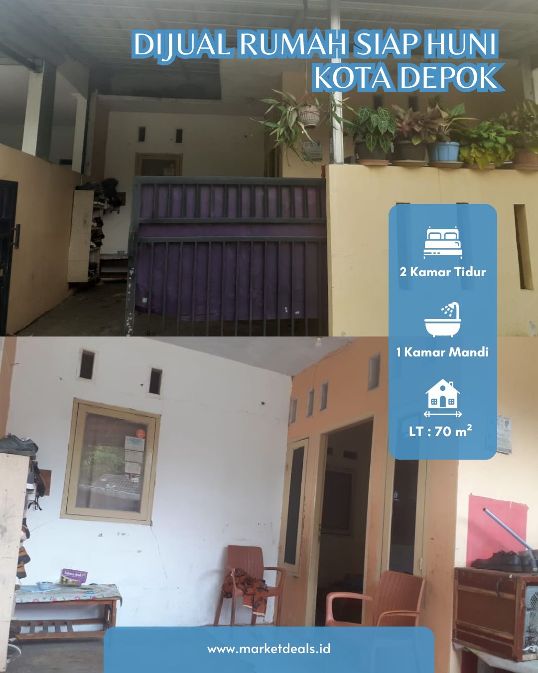 DIJUAL RUMAH – HARGA Rp390 JUTA – KOTA DEPOK
