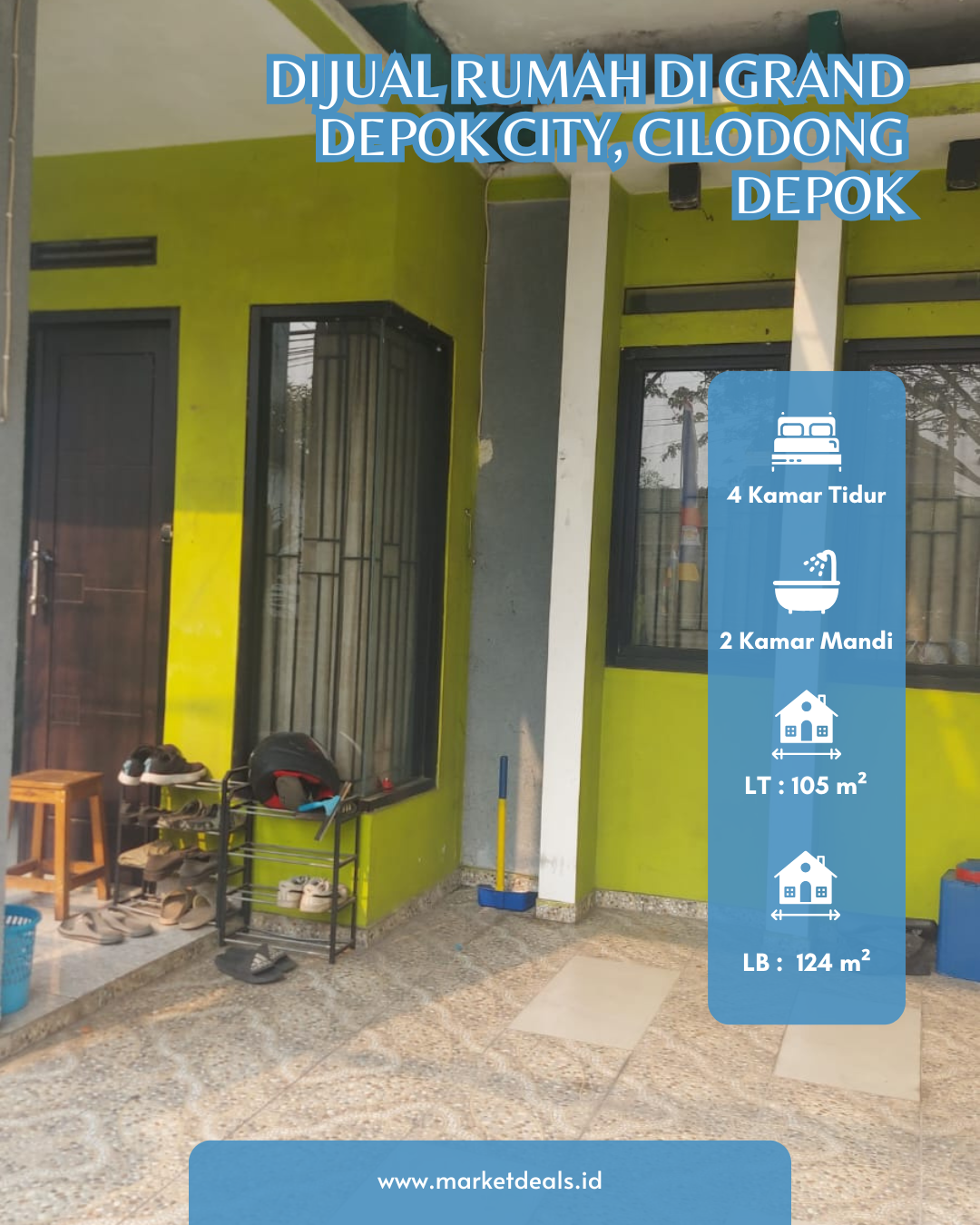 DIJUAL RUMAH DI GRAND DEPOK CITY – CILODONG, DEPOK