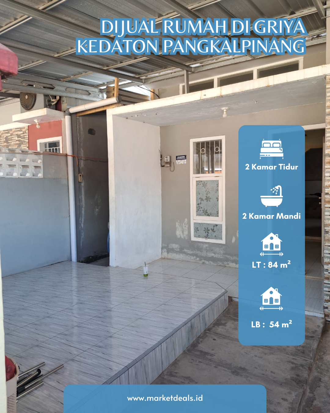 DIJUAL RUMAH DI PERUMAHAN GRIYA KEDATON – PANGKALPINANG