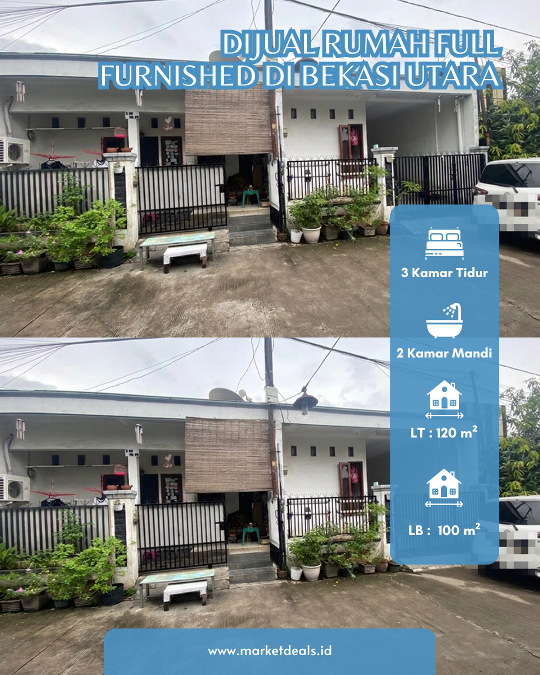 DIJUAL RUMAH FULL FURNISHED – TAMAN WISMA ASRI, BEKASI UTARA