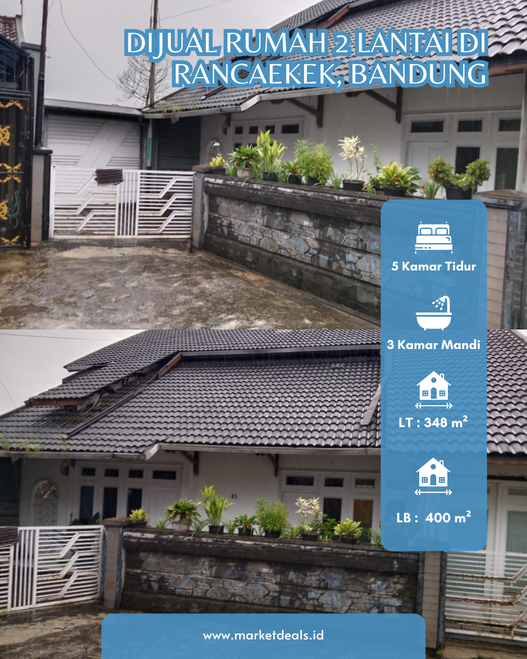 DIJUAL RUMAH 2 LANTAI DI RANCAEKEK – BANDUNG