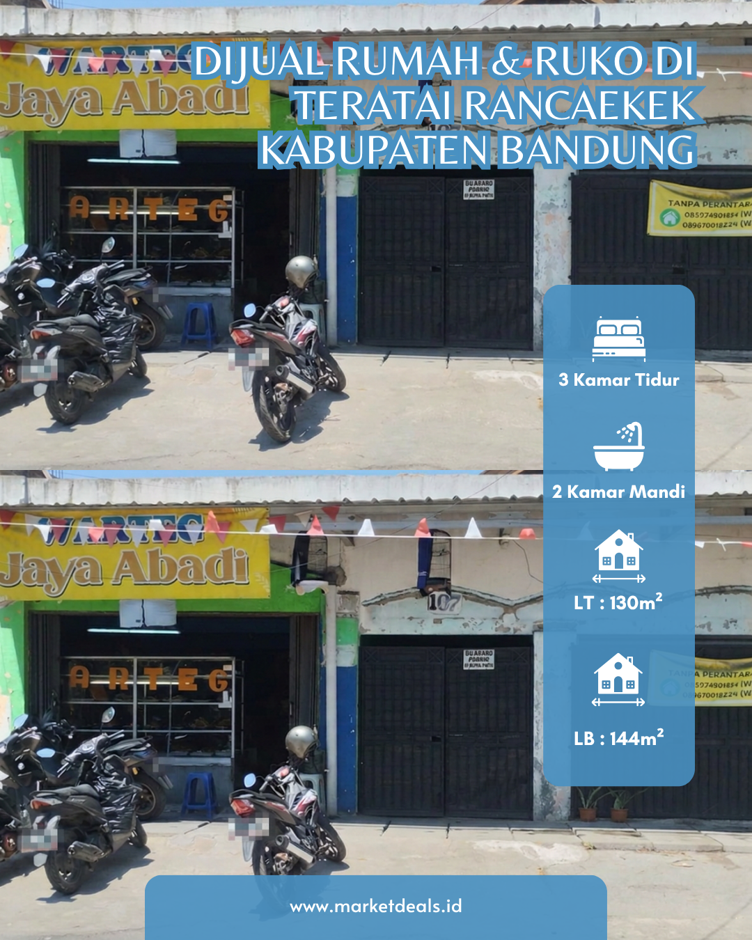 DIJUAL RUMAH & RUKO TERATAI RANCAEKEK, KABUPATEN BANDUNG
