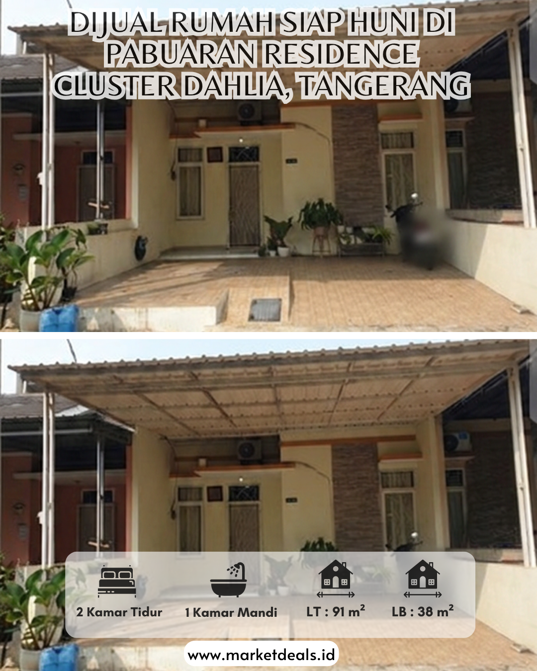 DIJUAL RUMAH SIAP HUNI DI PABUARAN RESIDENCE – CLUSTER DAHLIA, TANGERANG