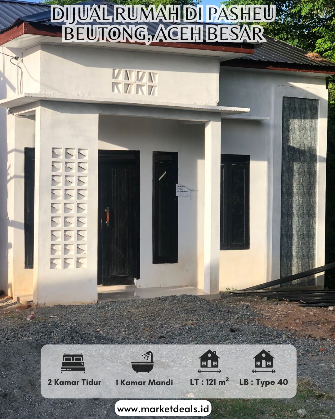 DIJUAL RUMAH – PASHEU BEUTONG, GARUT, ACEH BESAR
