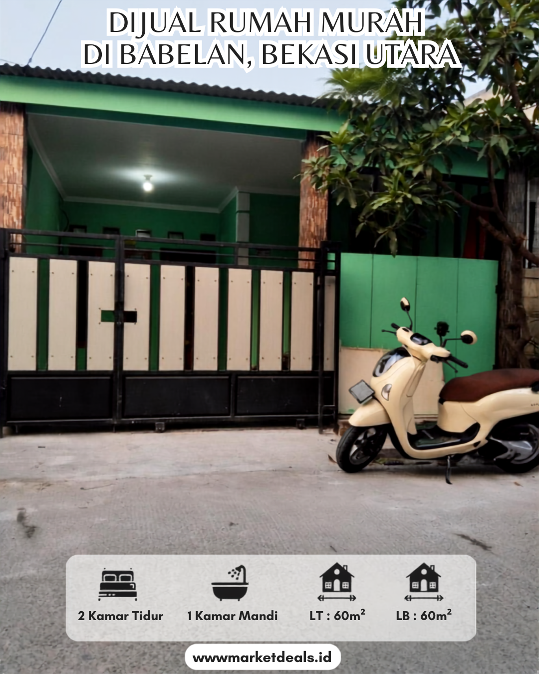 DIJUAL RUMAH MURAH DI BABELAN, BEKASI UTARA!