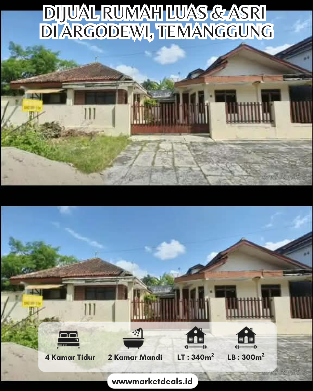 DIJUAL RUMAH LUAS & ASRI DI ARGODEWI, TEMANGGUNG!