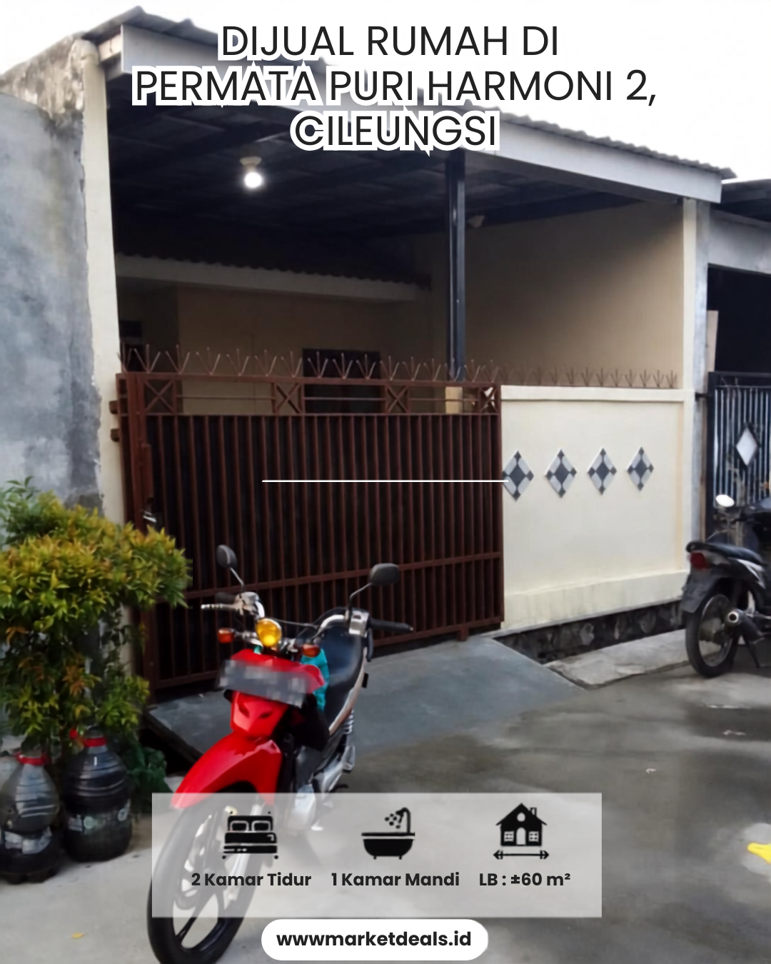 DIJUAL RUMAH  – PERMATA PURI HARMONI 2, CILEUNGSI