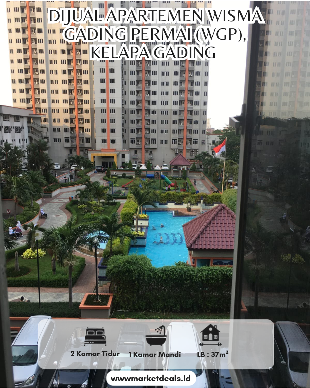 DIJUAL APARTEMEN WISMA GADING PERMAI (WGP) KELAPA GADING – FULL FURNISHED