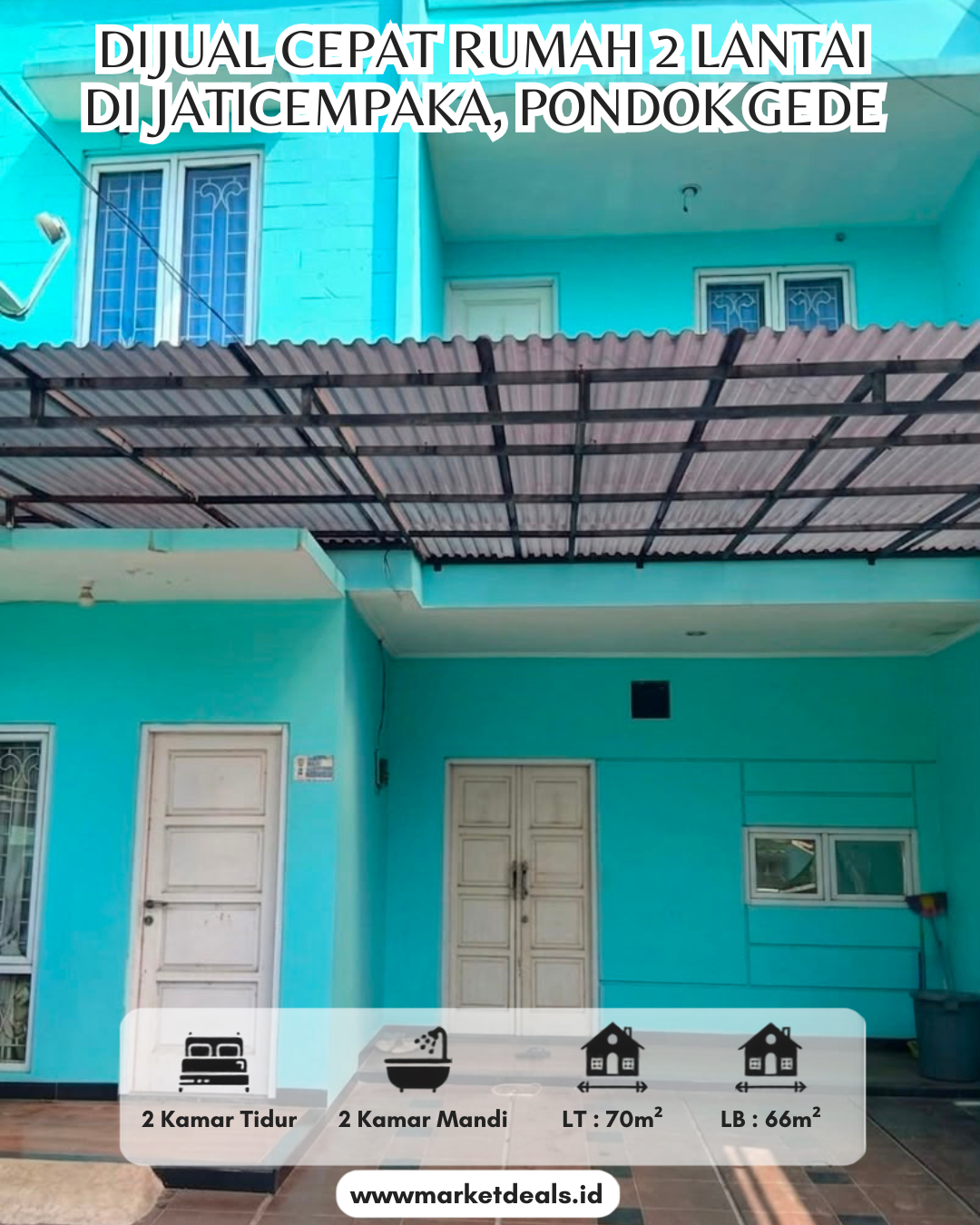 DIJUAL CEPAT RUMAH 2 LANTAI DI JATICEMPAKA, PONDOK GEDE – SIAP HUNI!
