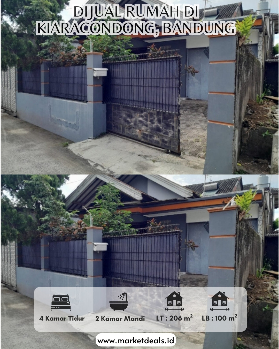 DIJUAL RUMAH DI KIARACONDONG BANDUNG – SHM, SIAP HUNI!
