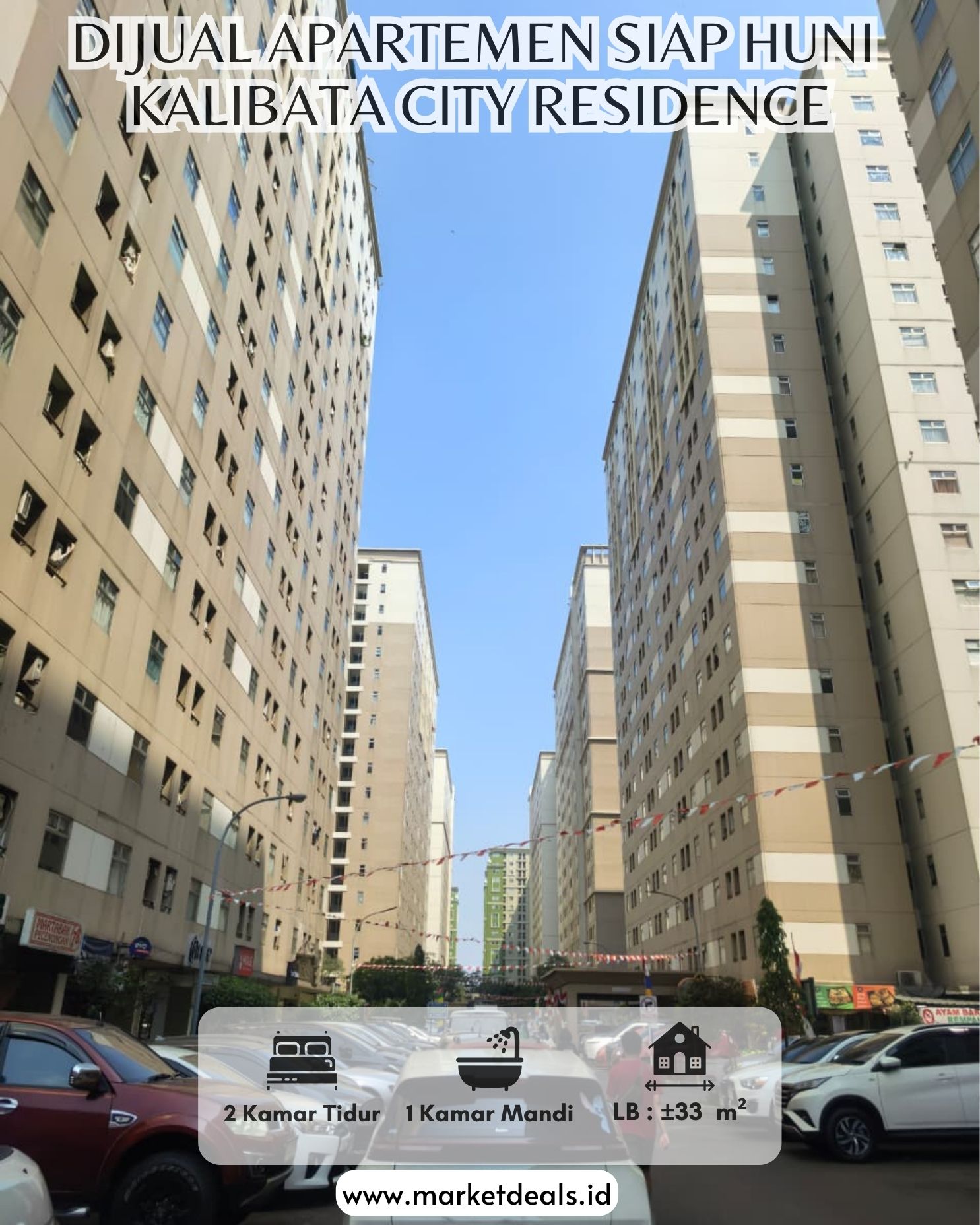 DIJUAL APARTEMEN SIAP HUNI  Kalibata City Residence