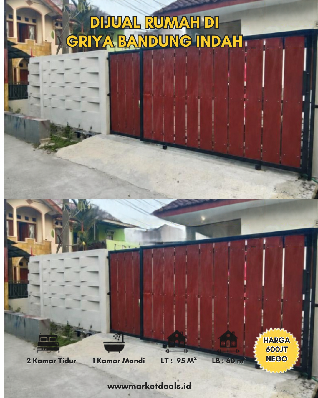 DIJUAL RUMAH DI GRIYA BANDUNG INDAH KABUPATEN BANDUNG