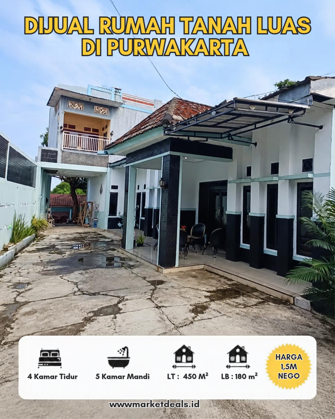 DIJUAL RUMAH TANAH LUAS DI PURWAKARTA – BABAKAN CIKAO
