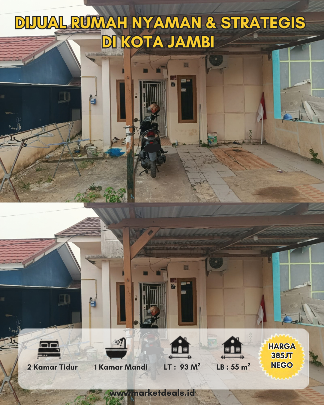 DIJUAL RUMAH NYAMAN & STRATEGIS DI PUSAT KOTA JAMBI