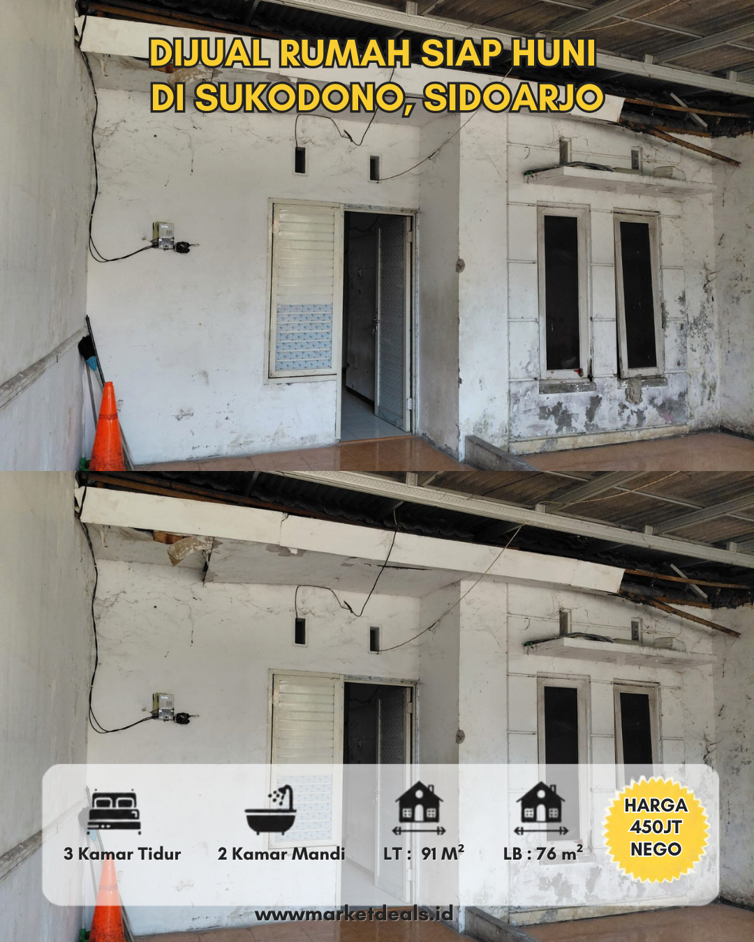 DIJUAL RUMAH SIAP HUNI DI SUKODONO, SIDOARJO